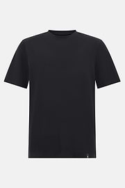 T-Shirt In Stretch Supima Cotton, Charcoal, hi-res