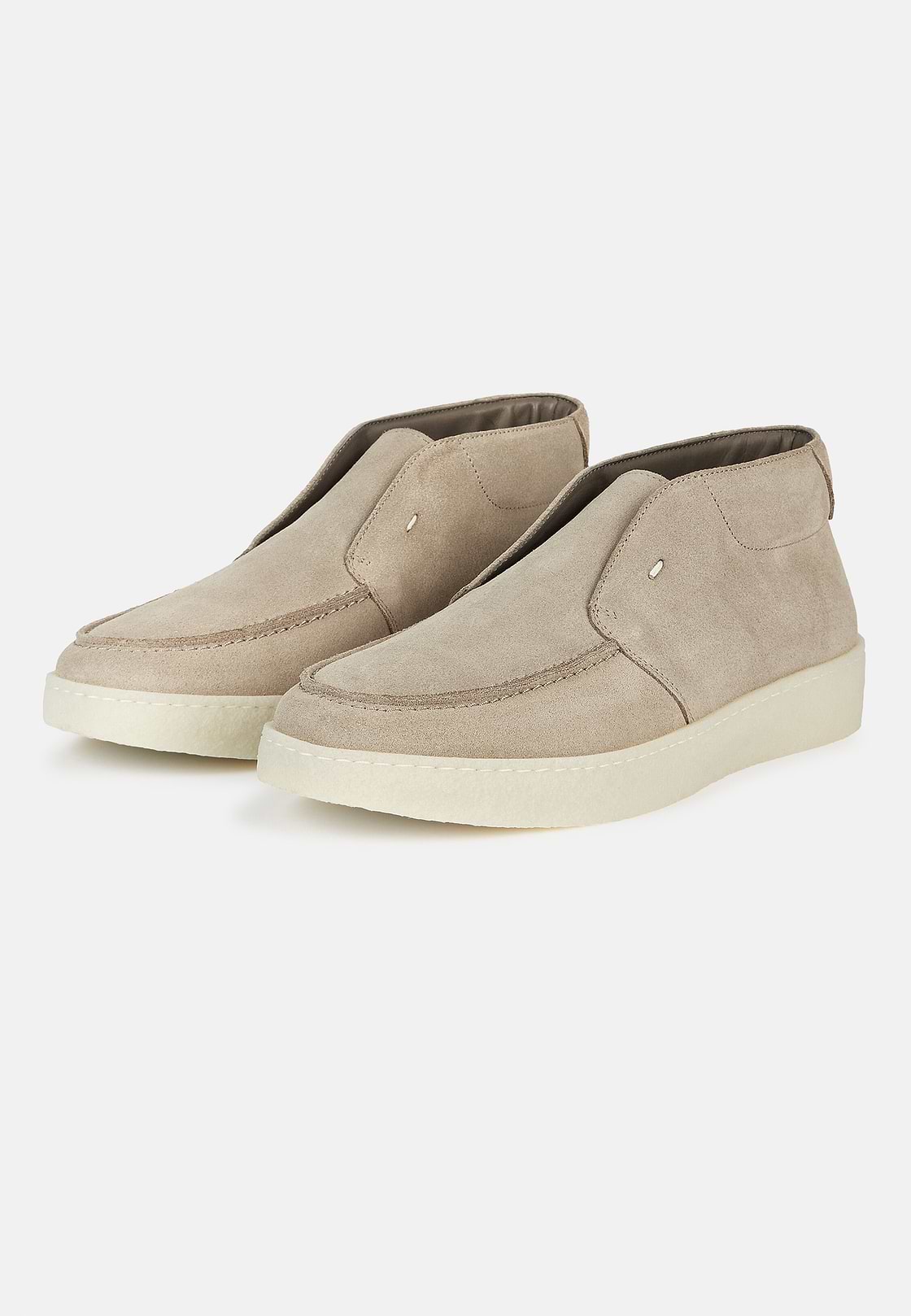 Bottines En Daim, Beige, hi-res