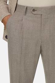 Suit Double-Breasted in Super 130 Wool, Taupe, thumb, 4