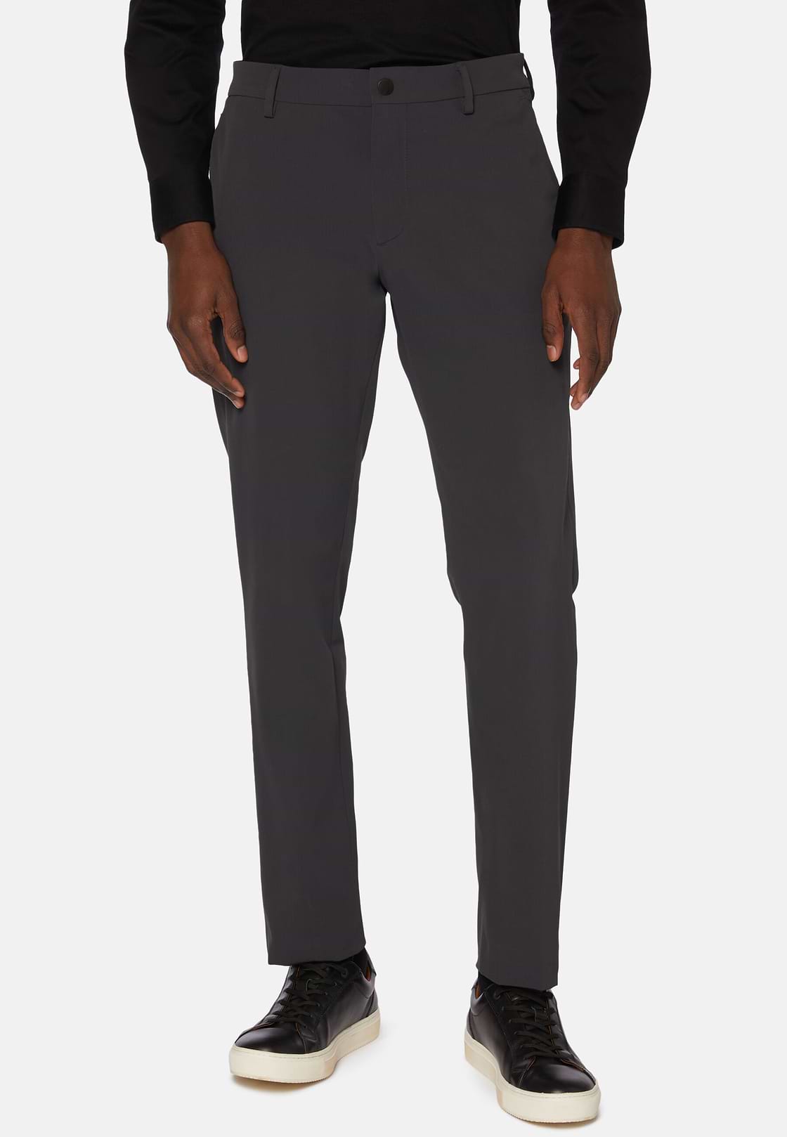 Pantaloni In Nylon Elasticizzato Performance BTech, Carbone, hi-res
