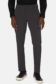 Pantaloni In Nylon Elasticizzato Performance BTech, Carbone, hi-res
