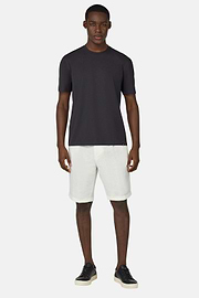 T-Shirt In Stretch Supima Cotton, Black, hi-res