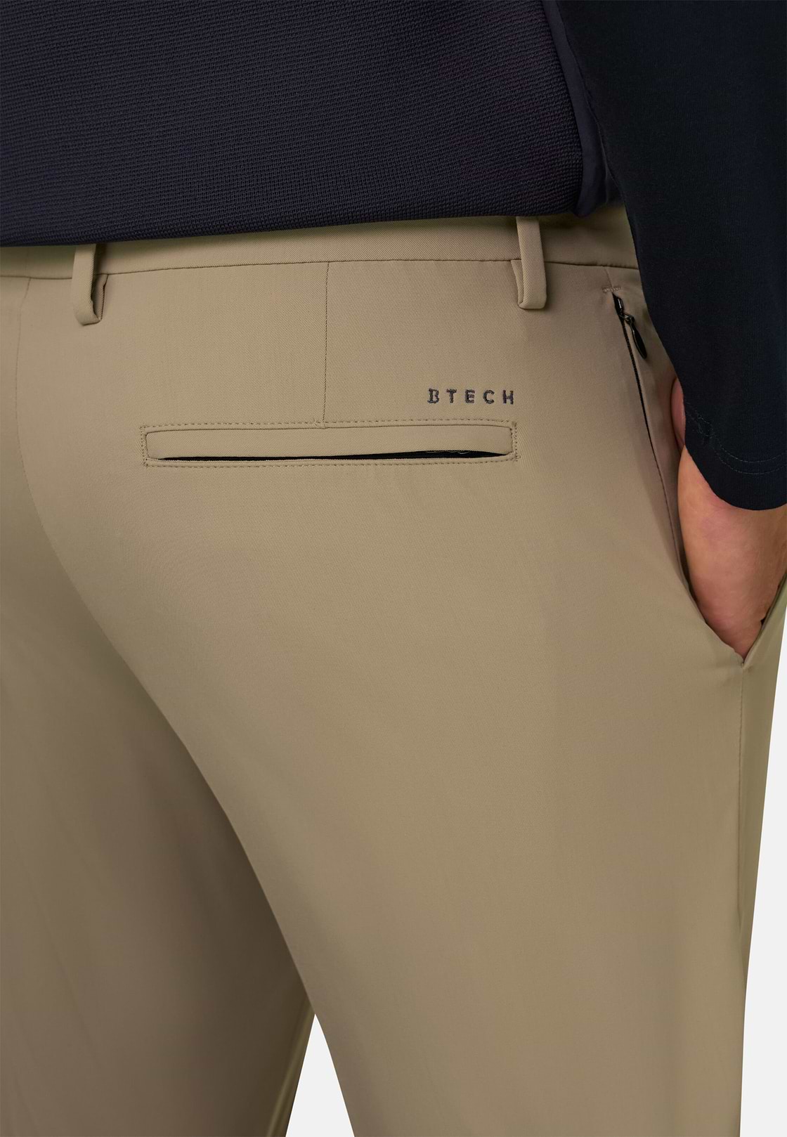 Hose Aus Elastischem Nylon Performance B Tech, Beige, hi-res, 3