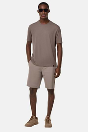 T-shirt En Piqué Performant S.Cafè®, Taupe, hi-res
