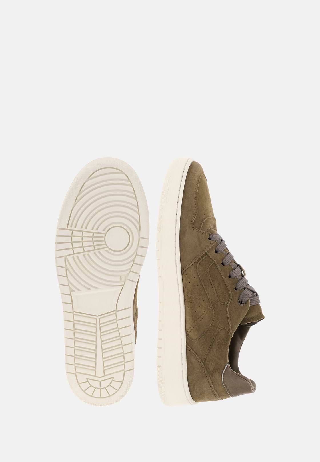 Origin Suede Leather Trainers, Taupe, hi-res, 4