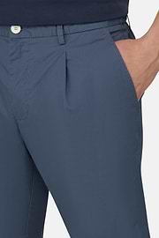 Bermuda In Cotone Con Coulisse, Air-blu, thumb, 4