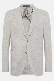 Veste Grise B Jersey En Coton Mélangé, Gris, hi-res