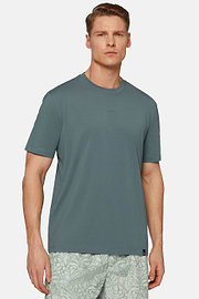 T-shirt En Coton Supima Extensible, Vert, hi-res