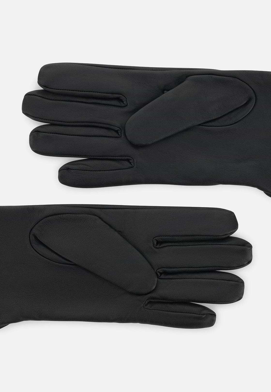 Leather Gloves, Black, hi-res, 2