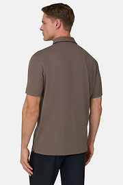 Polo Aus Elastischer Supima-Baumwolle, Schlamm, thumb, 3