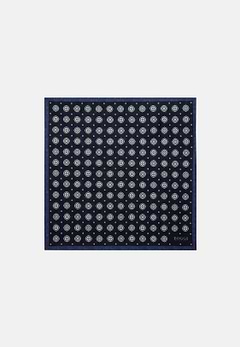 Silk Pocket square with Medalions Motif