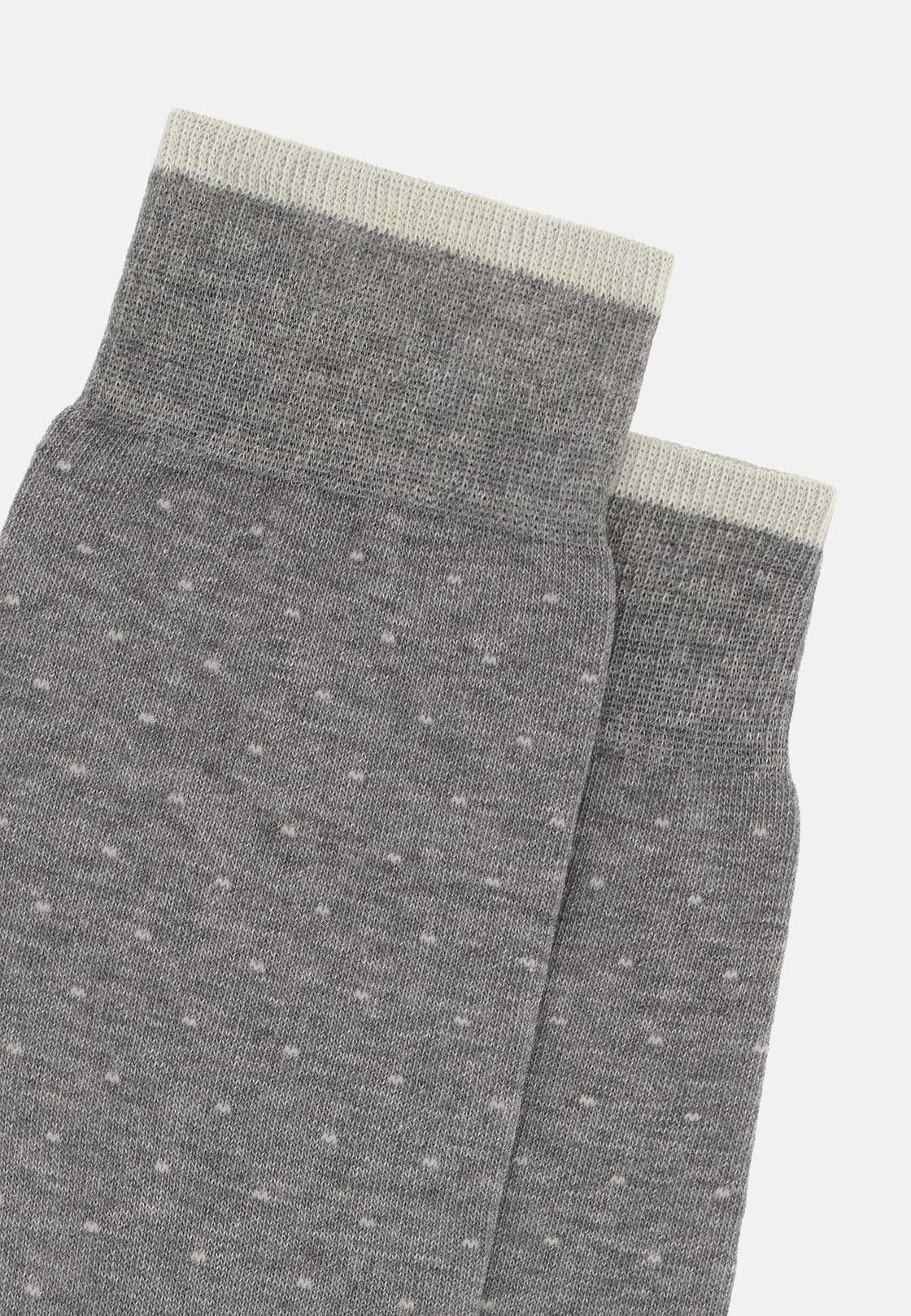 Socken mit Mikropunktemuster, Grau, hi-res, 3