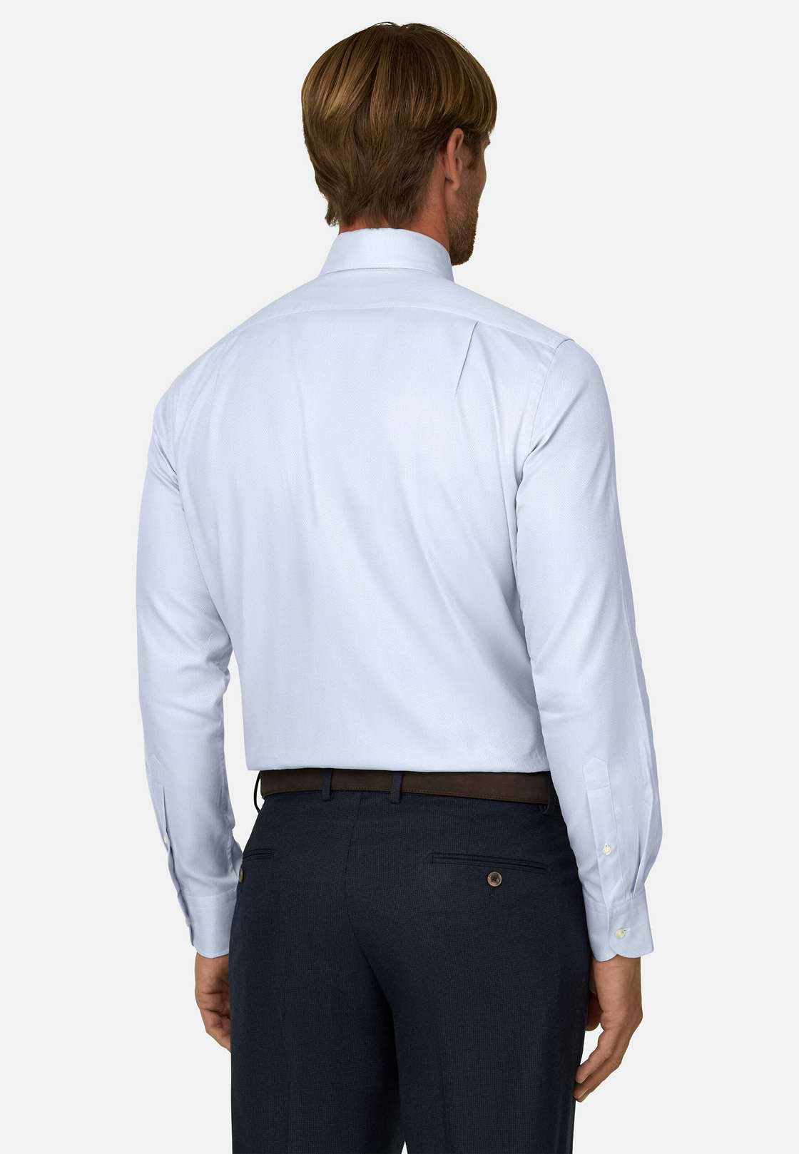 Overhemd Gestructureerd Katoen Regular Fit, Light Blue, hi-res, 6