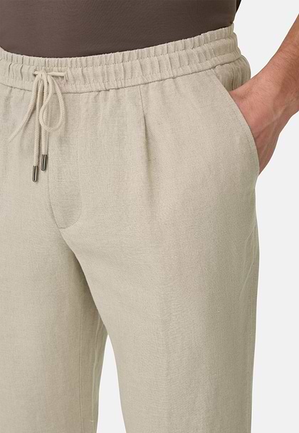 City Linen Trousers, Sand, hi-res