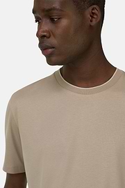 T-Shirt En Coton Tencel, Taupe, thumb, 4