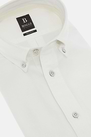 Regular Fit Oxford Cotton Shirt, White, hi-res