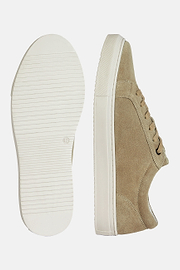 Suede Sneakers With Box Sole, Sand, hi-res