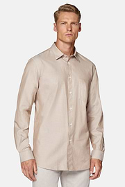 Chemise En Coton Regular Fit, Beige, hi-res