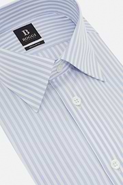 Regular Fit Cotton Dobby Shirt, Light Blue, hi-res