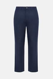 Pantalon En Lin, bleu marine, hi-res