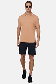 High-Performance Piqué Polo Shirt, Orange, hi-res