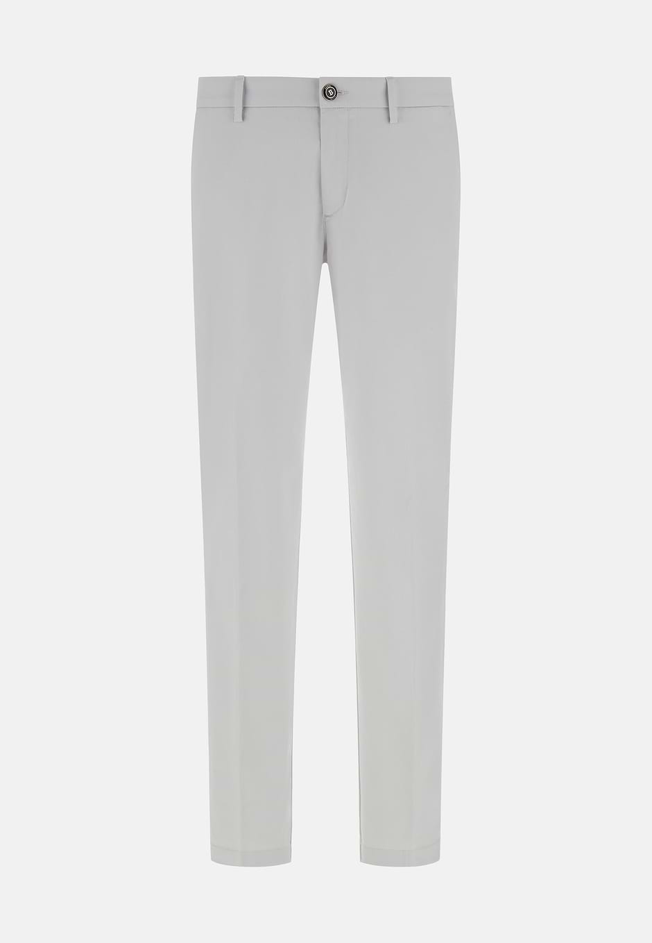Pantalon En Coton Tencel Extensible, La glace, hi-res