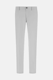 Stretch Cotton/Tencel Trousers, Ice, hi-res