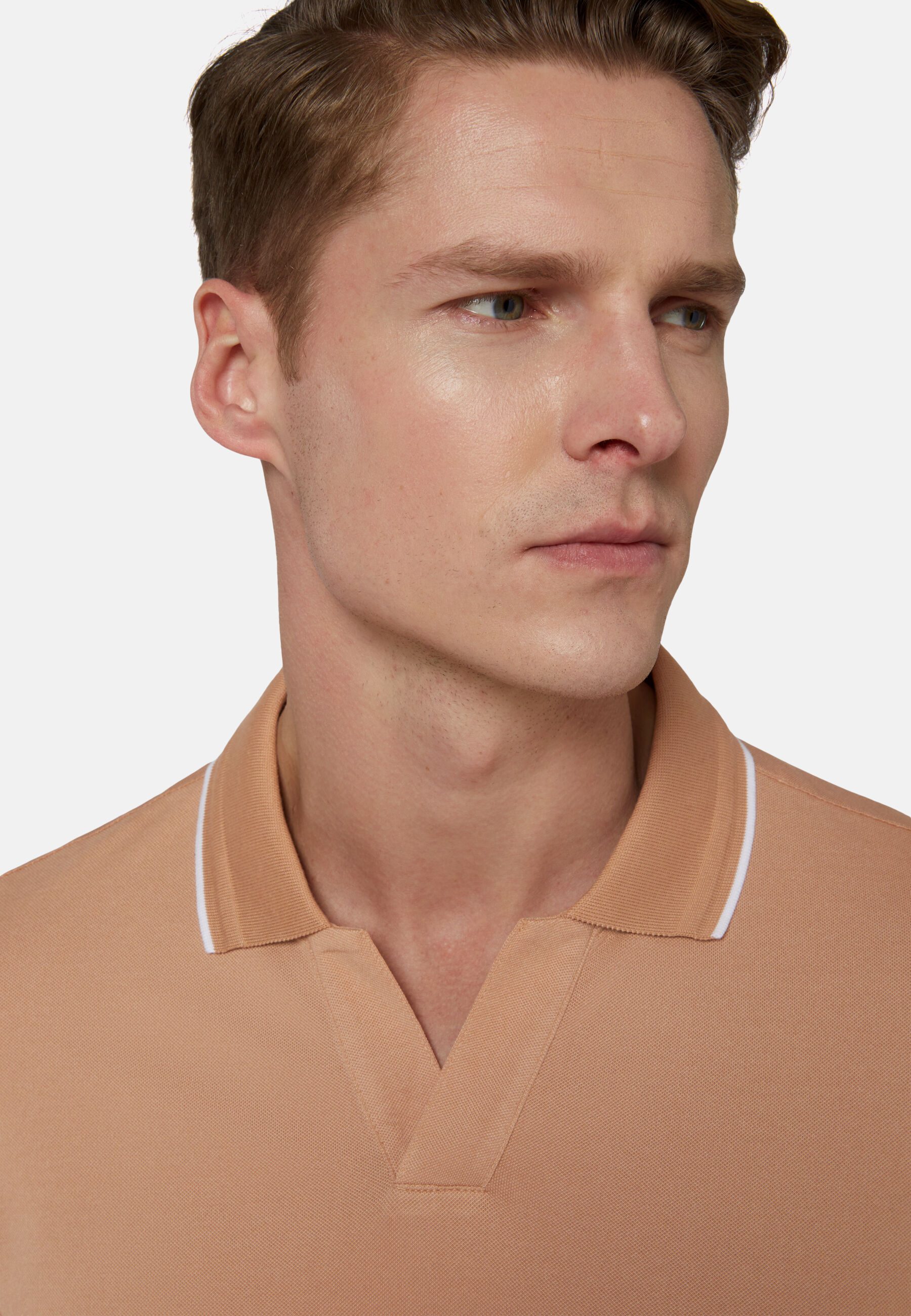 High-Performance Piqué Polo Shirt, Orange, hi-res