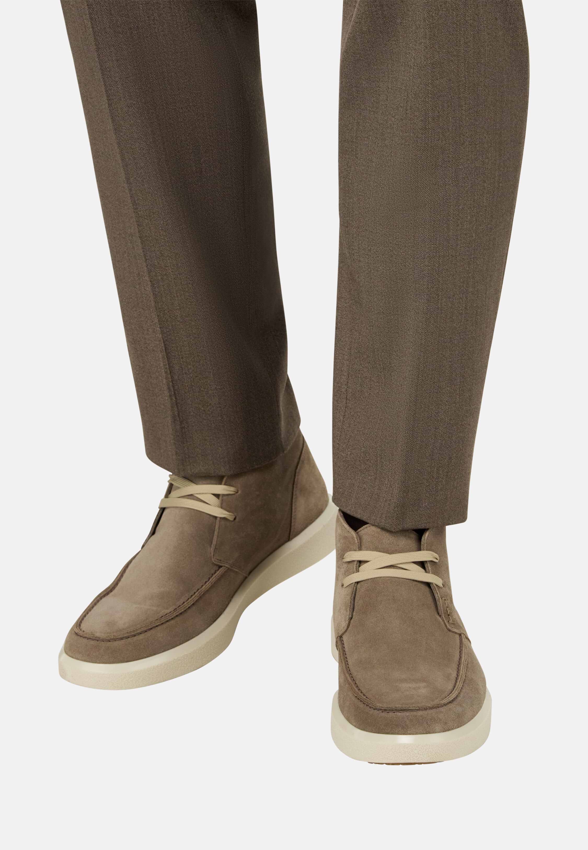 Boggi Milano Suede Leather Ankle Boots Boggi - Corduroy is one of the distinctive trends this  main image 3