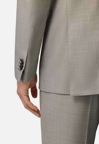 Grisaille Pure Wool Suit, Sand, hi-res