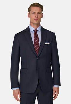 Suit Pinstripe in S130 Wool