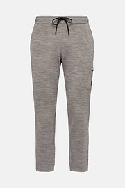 Lightweight Wool Blend Scuba Trousers, Grey, hi-res