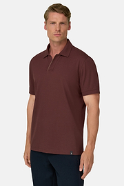 Polo aus Stretchgewebe Piqué Mischgewebe Cool Jade, Rosso, thumb, 1