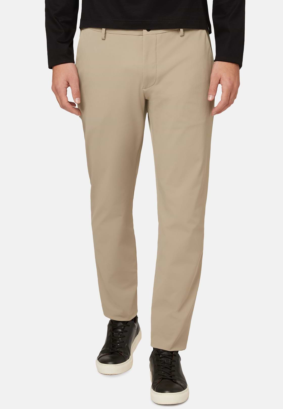 Pantalon En Nylon Extensible Performance B Tech, Beige, hi-res