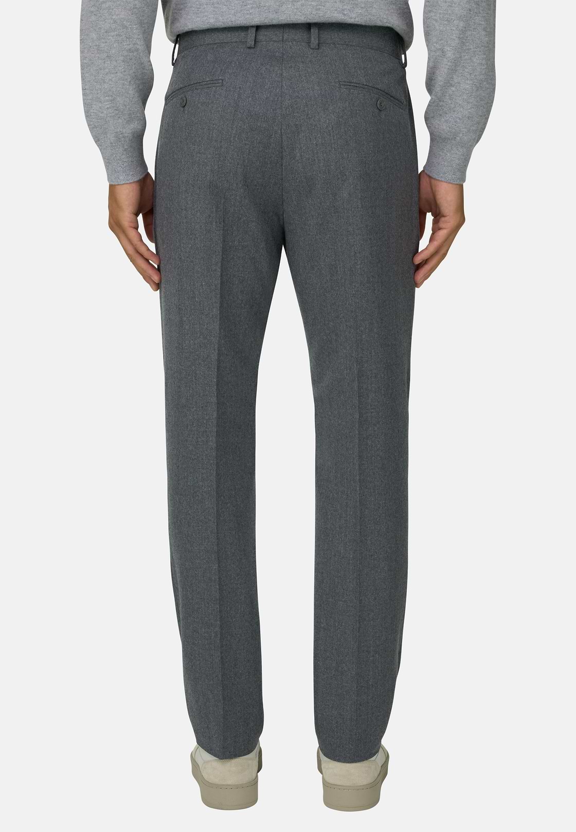 Wool Trousers, Grey, hi-res, 5
