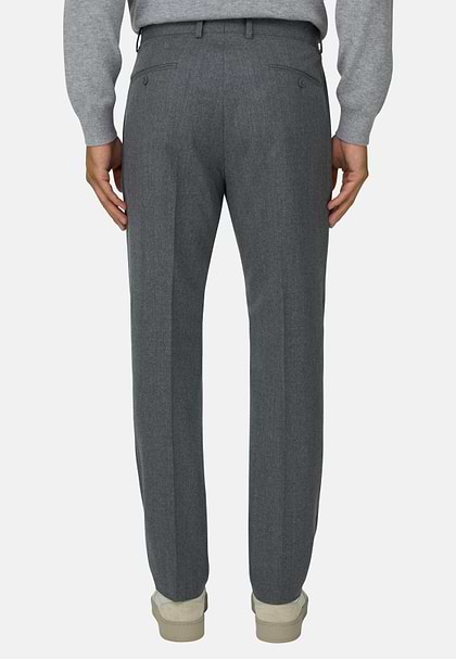 Wool Trousers, Grey, hi-res