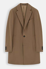 Coat in Pure Cashmere Single-Breasted, CAML, thumb, 6