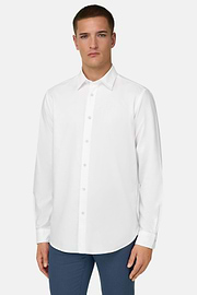 Camicia In Oxford Di Cotone Regular Fit, Bianco, thumb, 1