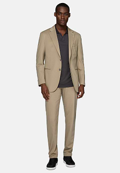 Chaqueta Beige De Nailon B Tech