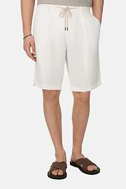 Bermudahose Aus Leinen, Weiß, thumb, 2