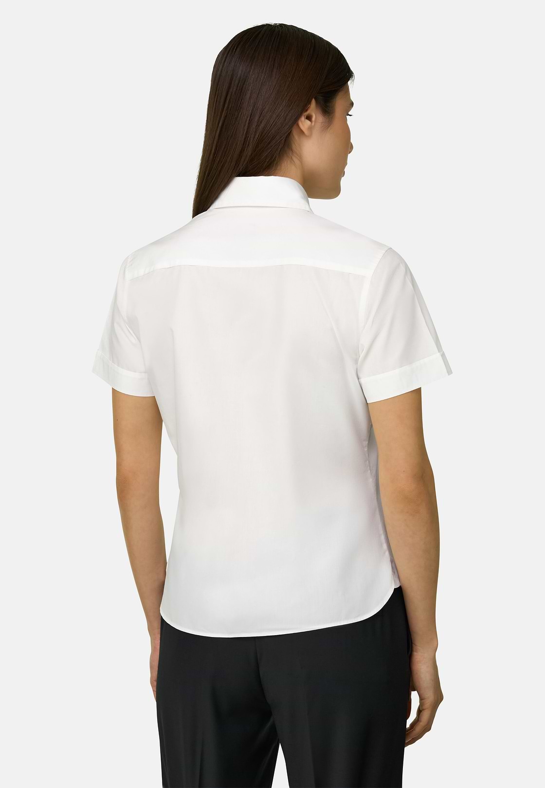 Camicia In Cotone Regular Fit, Bianco, hi-res, 3