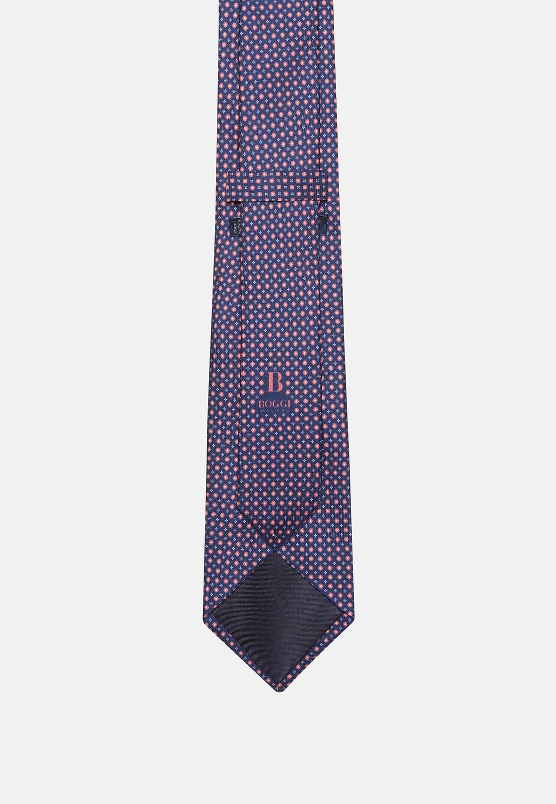 Floral Silk Tie, Burgundy, hi-res