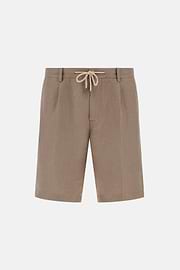 Bermudas in Linen, Taupe, hi-res