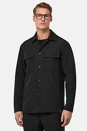 Veste Chemise Link En Laine, Noir, hi-res