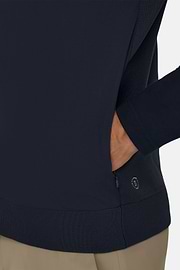 Navy Recycled and Technical Jersey Waistcoat, Navy blue, thumb, 3