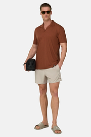 Plain Technical Swimsuit, Sand, thumb, 2