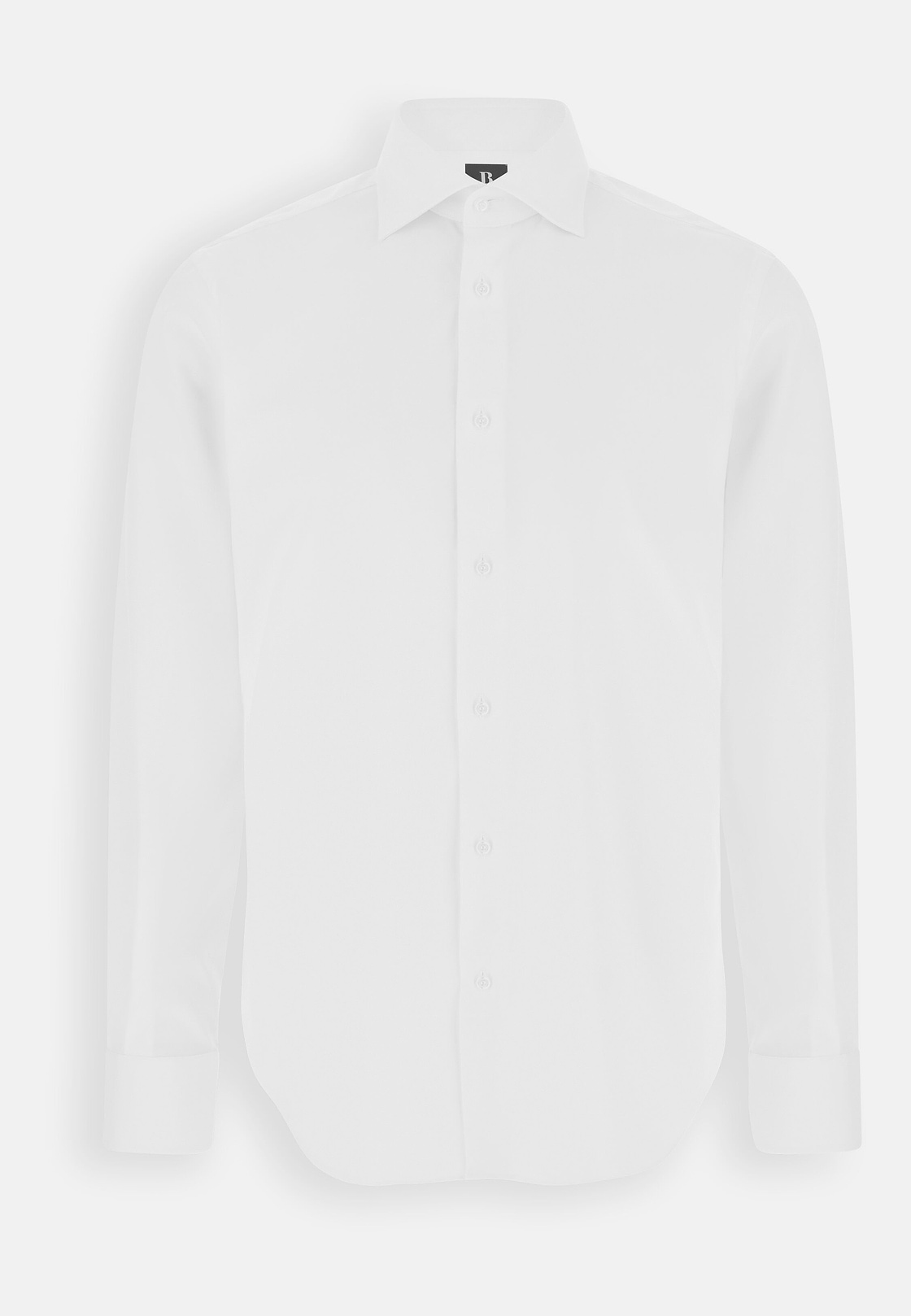 Hemd aus Pin-Point-Baumwolle Slim Fit, Weiß, hi-res, 7