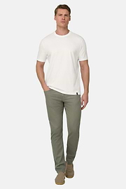 T-Shirt aus elastischer Supima-Baumwolle, Weiß, thumb, 2
