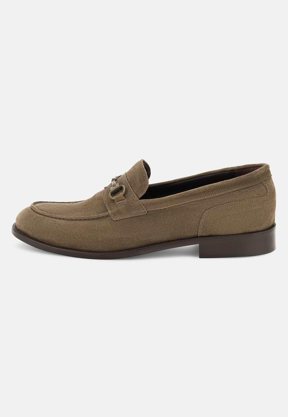 Mocassins En Daim, Taupe, hi-res