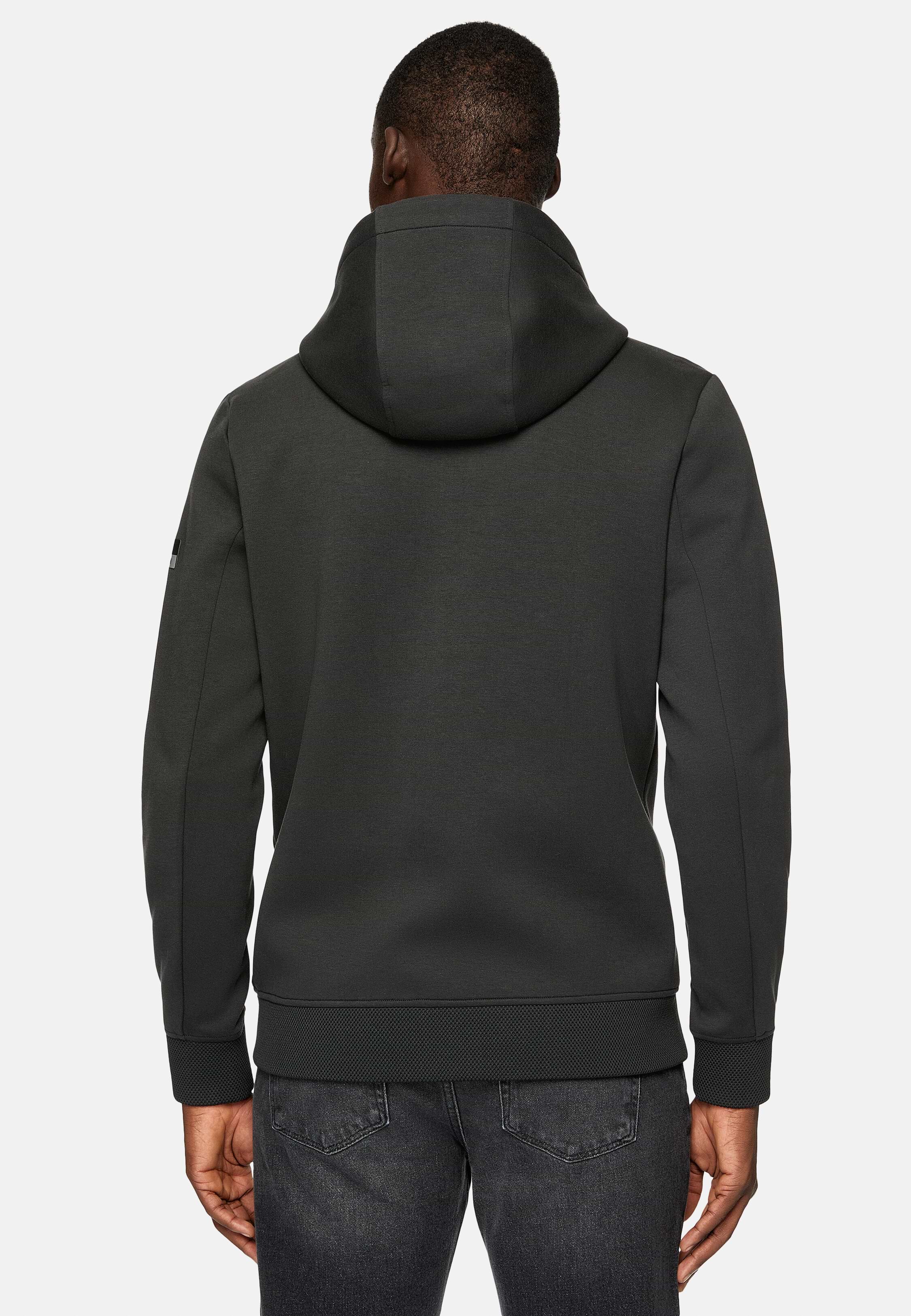Men's Full Zip Double Hoodie In Scuba | Boggi Milano